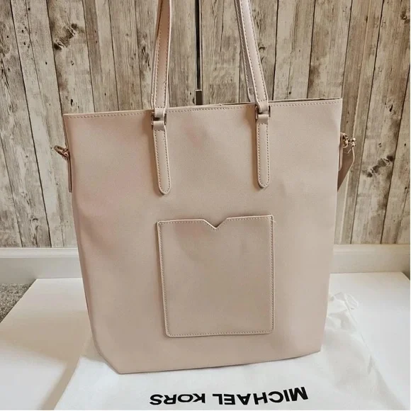 Michael Kors Blush Pink Leather Tote Shoulder Bag - Picture 7 of 10